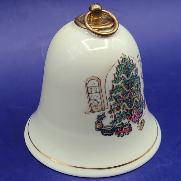 Vintage 1994 Konitz Porcelain Christmas Bell Music Box Stille Nacht Silent Night - Picture 4 of 7